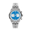Montre Yema Rallygraf Meca Quartz Alpine Cup Series Cadran Bleu Chrono Blanc