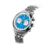 Montre Yema Rallygraf Meca Quartz Alpine Cup Series Cadran Bleu Chrono Blanc