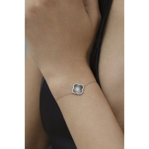 Bracelet Morganne Bello Lumière Nacre Grise Or Rose