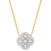 Collier Morganne Bello Trèfle Diamants Or Jaune Grand Modèle