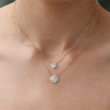 Collier Morganne Bello Trèfle Diamants Or Jaune Grand Modèle
