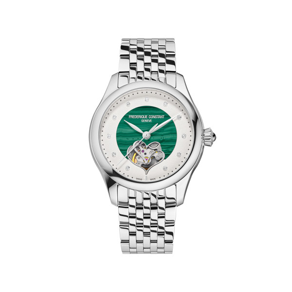 Montre Frederique Constant Classics Double Heart Beat FC-313MAD3B6B 36 mm Automatique Cadran Malachite