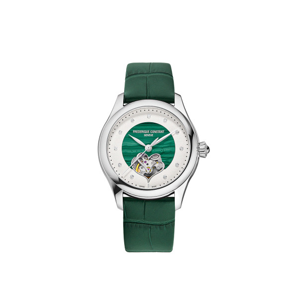 Montre Frederique Constant Classics Double Heart Beat FC-313MAD3B6B 36 mm Automatique Cadran Malachite