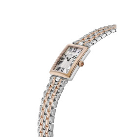 Montre Frederique Constant Classics Art Déco Carrée FC-200MPW2AC2B 28 mm Quartz Cadran Argenté