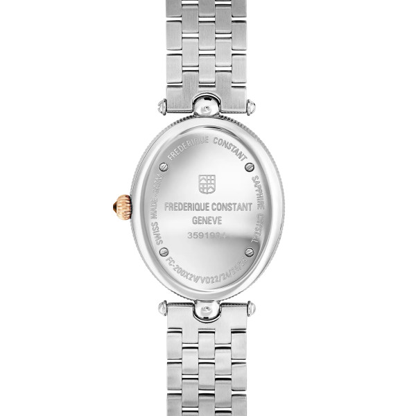 Montre Frederique Constant Classics Art Déco Oval 30mm Quartz Cadran Argent Guilloché