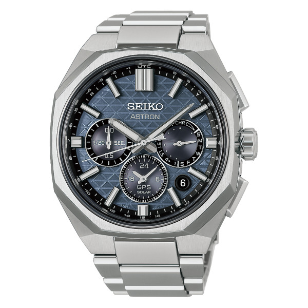 Montre Seiko Astron 50mm Solaire Cadran Titane Chronographe 24h