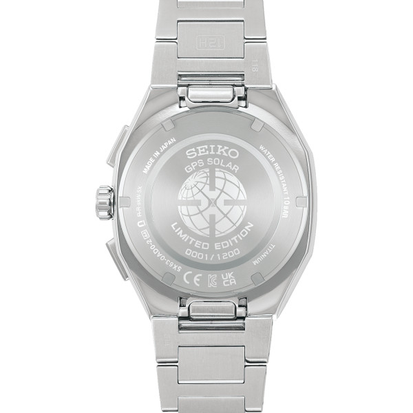 Montre Seiko Astron 50mm Solaire Cadran Vert Chronographe Titane