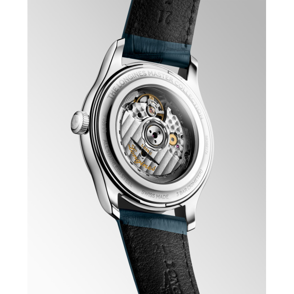 Montre Longines Master Collection 41mm Automatique Cadran Argenté Grain D'Orge Chiffres Arabes