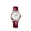 Montre Longines Master Collection 30mm Automatique Cadran Nacre Bracelet Alligator Bordeaux
