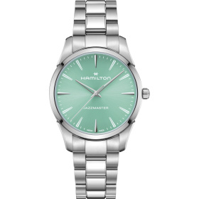 Montre Hamilton Jazzmaster 40mm Quartz Cadran Bleu Turquoise