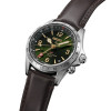 Montre Seiko Prospex Alpinist GMT HBC007 Cadran Vert Bracelet Cuir Brun