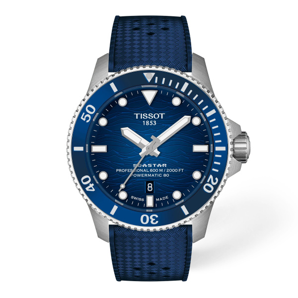 Montre Tissot Seastar 2000 Powermatic 80 44 mm Cadran Bleu