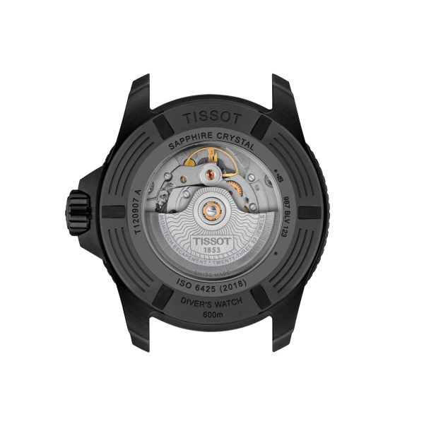 Montre Tissot Seastar 2000 Powermatic 80 44 mm PVD Noir Cadran Bleu