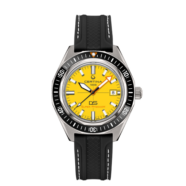 Montre Certina DS Super PH2000M 43mm Automatique Cadran Jaune