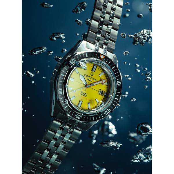 Montre Certina DS Super PH2000M 43mm Automatique Cadran Jaune