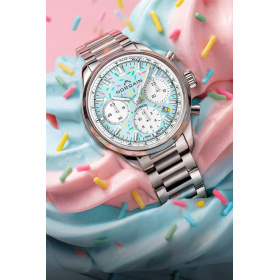 Montre NORQAIN Freedom Chrono 40mm Enjoy Life Sprinkles Bleu Acier