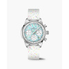 Montre NORQAIN Freedom Chrono 40mm Enjoy Life Sprinkles Bleu Caoutchouc Blanc
