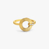 Bague Arthus Bertrand Ruban or jaune & diamants polie