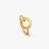 Bague Arthus Bertrand Ruban or jaune & diamants polie