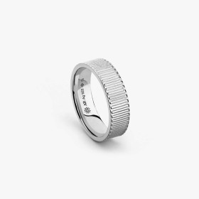 Bague Arthus Bertrand Ruban argent 6 mm polie rhodiée