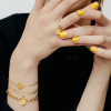 Bracelet Arthus Bertrand Pluie d'Étoiles or jaune satinée
