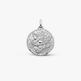 Médaille Arthus Bertrand Tigre argent 25 mm rhodiée