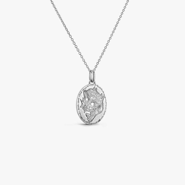 Médaille Arthus Bertrand Tigre argent 25 mm rhodiée