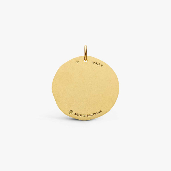 Médaille Arthus Bertrand Cœur Sacré vermeil 25 mm satinée