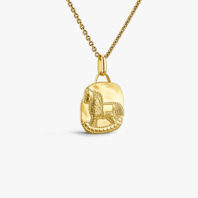 Médaille Arthus Bertrand Cheval vermeil 19 mm polie passivée