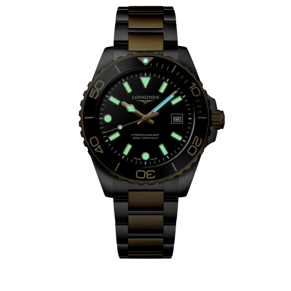 Montre Longines Hydroconquest 42mm Quartz Cadran Noir Sablé