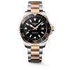 Montre Longines Hydroconquest 42mm Quartz Cadran Noir Sablé Pvd Or Rose