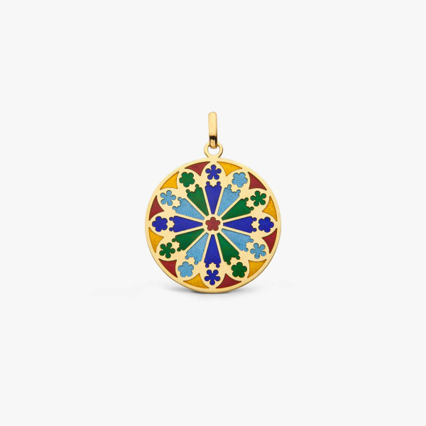 Médaille Arthus Bertrand Notre-Dame de Strasbourg or jaune 22 mm polie
