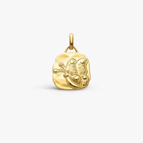 Médaille Arthus Bertrand Papillon vermeil 19 mm polie passivée