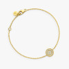 Bracelet Arthus Bertrand Royale or jaune pavé de diamants 9 mm polie