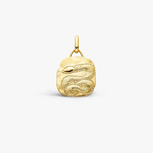 Médaille Arthus Bertrand Serpent vermeil 19 mm polie passivée