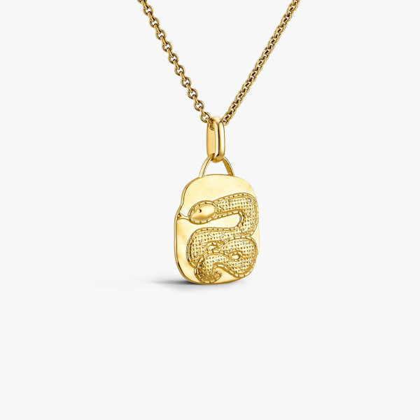 Médaille Arthus Bertrand Serpent vermeil 19 mm polie passivée