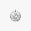 Médaille Arthus Bertrand Cœur Sacré argent 25 mm sablée rhodiée