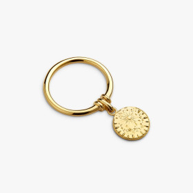 Bague Arthus Bertrand Pluie d'Étoiles or jaune 11 mm polie