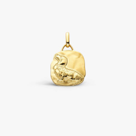 Médaille Arthus Bertrand Teckel vermeil 19 mm polie passivée