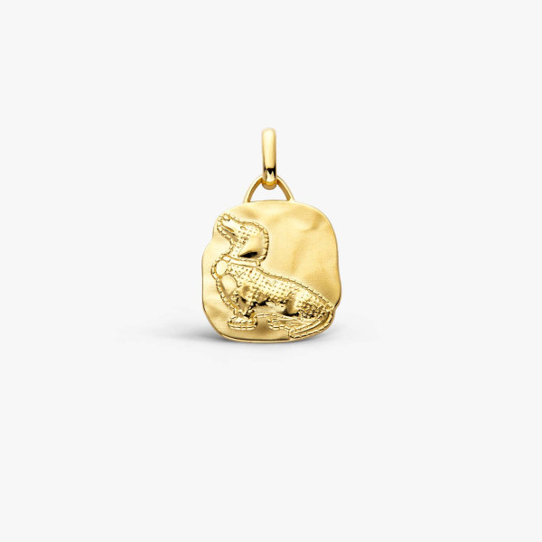 Médaille Arthus Bertrand Teckel vermeil 19 mm polie passivée