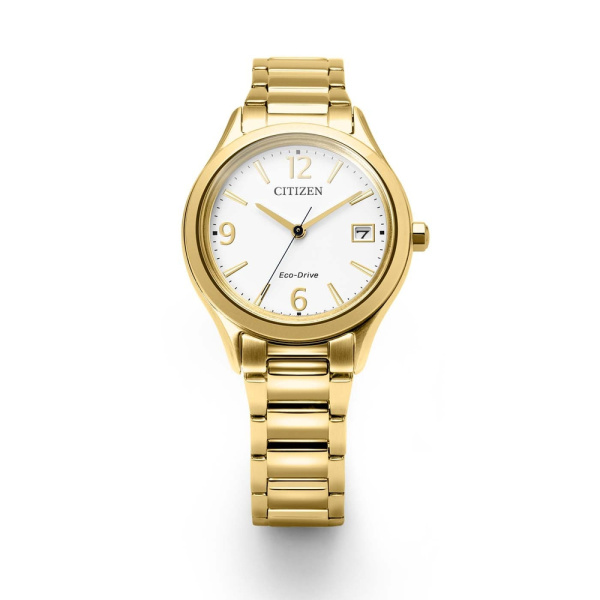 Montre Citizen femme 33,5 mm Eco-Drive acier doré