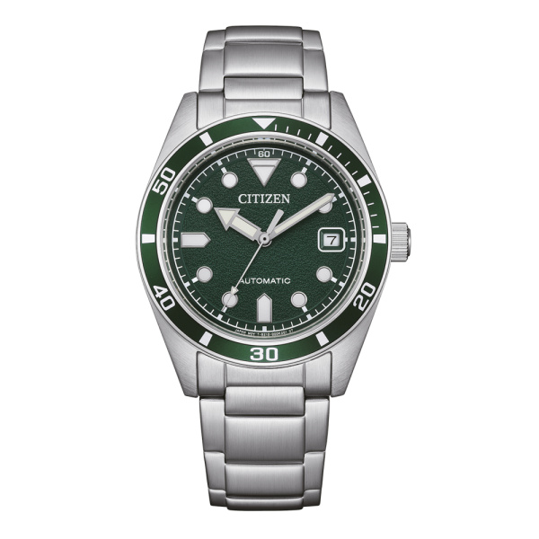 Montre Citizen automatique 38,5 mm cadran vert