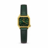 Montre Occasion March LA.B Lady Mansart PVD Cadran Forest Bracelets Cuir Vert + Noir