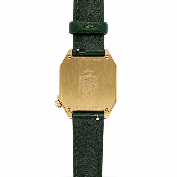 Montre Occasion March LA.B Lady Mansart PVD Cadran Forest Bracelets Cuir Vert + Noir
