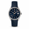 Montre Occasion Tag Heuer Carrera Lunette Pavée Cadran Bleu bracelet Cuir Bleu