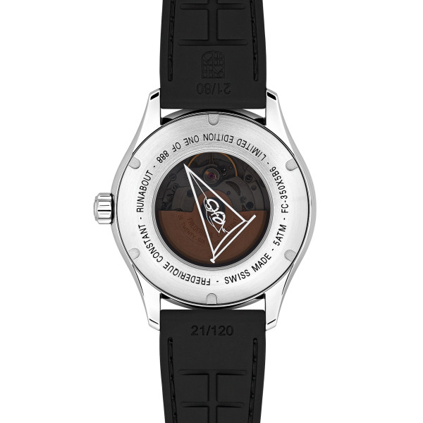Montre Frédérique Constant Runabout Automatic GMT 42 mm Automatique Édition Limitée Cadran Bleu