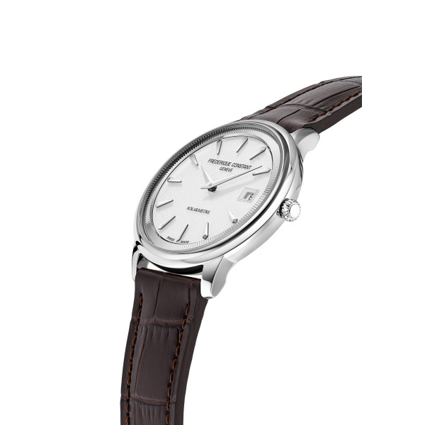 Montre Frédérique Constant Moneta Solarmètre 39 mm Solaire Cadran Blanc