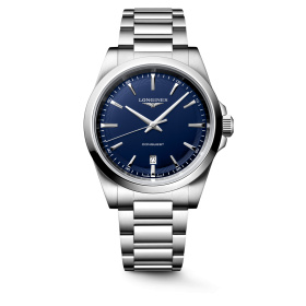 Montre Longines Conquest 41 mm Quartz Cadran Bleu Sablé