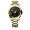 Montre Longines Conquest 41 mm Quartz PVD Or Jaune Cadran Noir Sablé