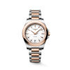Montre Longines Conquest 34 mm Quartz PVD Or Rose Cadran Blanc